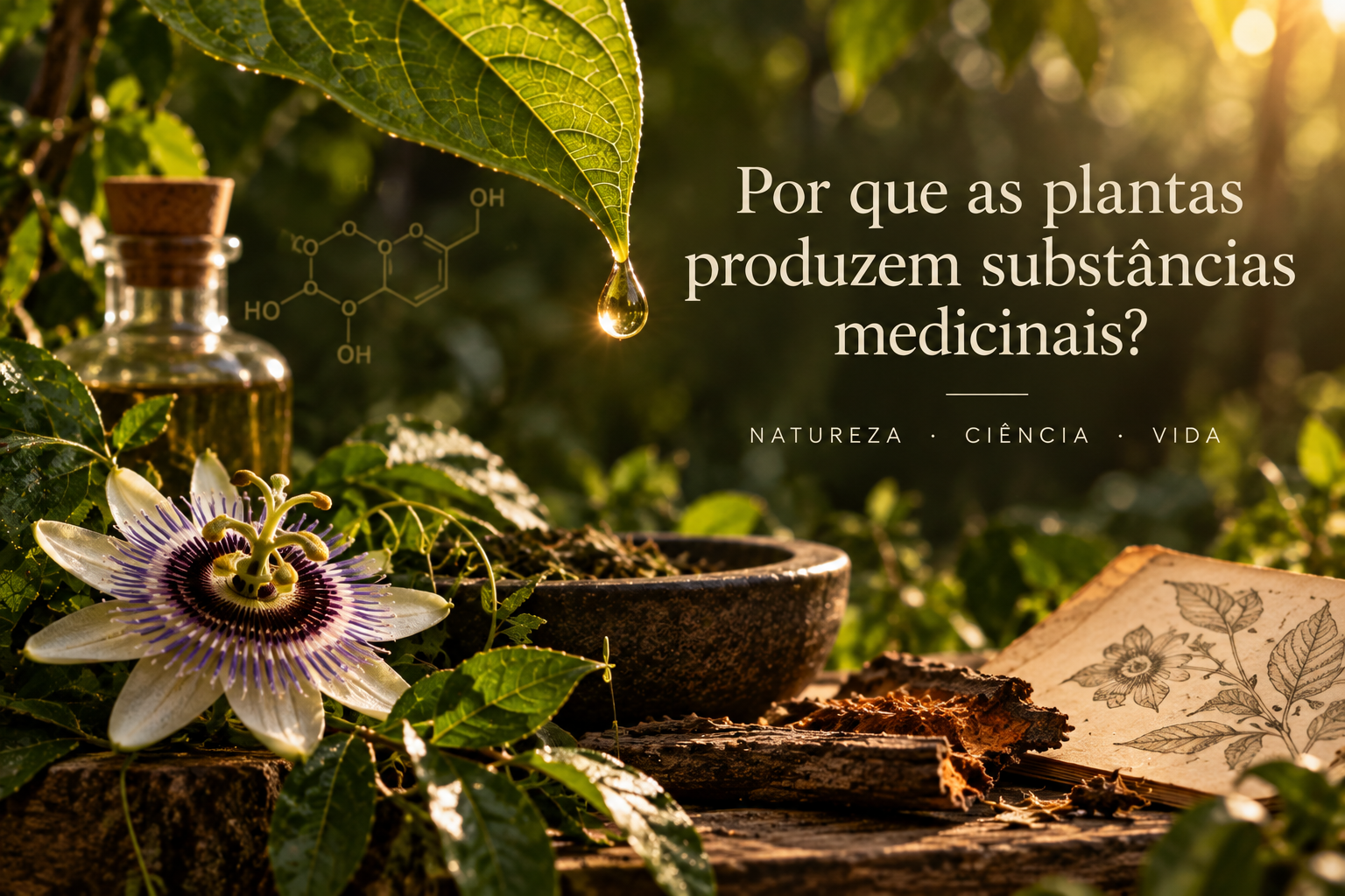 Por que as plantas produzem substâncias medicinais
