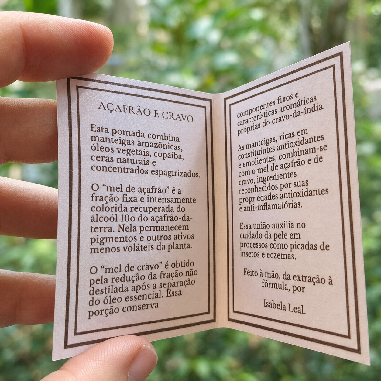 Unguento de Açafrão e Cravo — foto 2